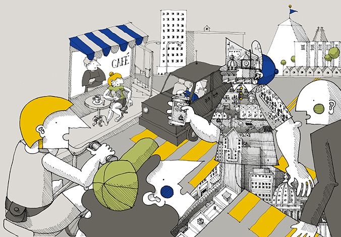 Camille Pomerlo pour le numéro du magazine Esquisses : Culture architecturale..