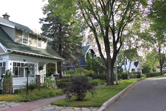 Le quartier Riverbend, à Alma, était à l’origine une ville de compagnie, fondée en mars 1925 par la Price Brothers and Company Photo : SARP