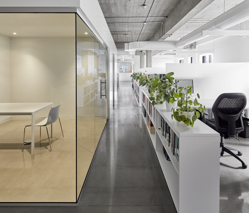 Bureaux de Jodoin Lamarre Pratte architectes, Montréal, Jodoin Lamarre Pratte architectes Photo : Nanne Springer