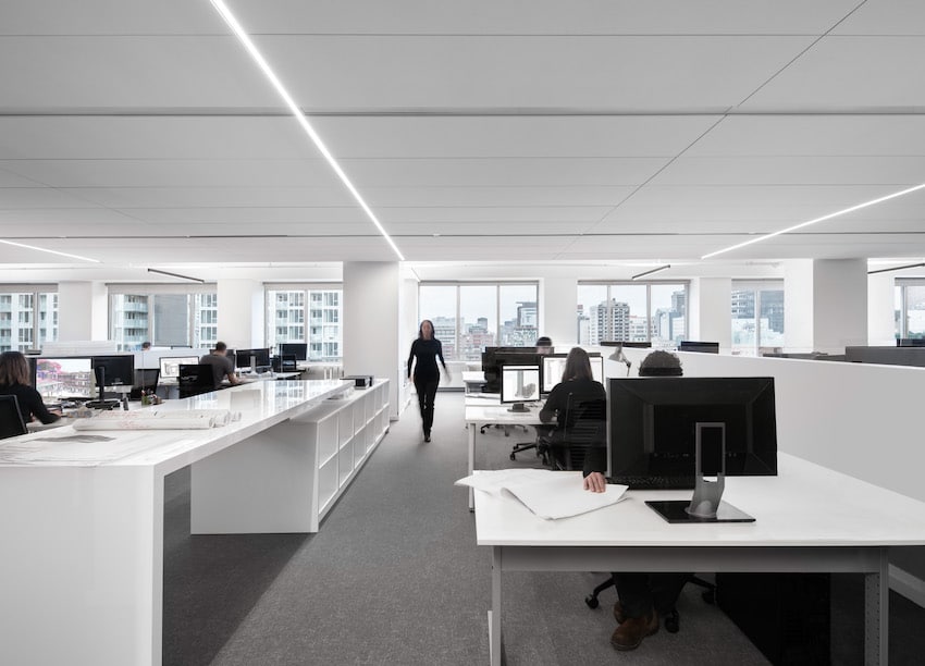 Bureaux de Menkès Shooner Dagenais Letourneux architectes, Montréal, Menkès Shooner Dagenais Letourneux architectes Photo : Stéphane Brügger