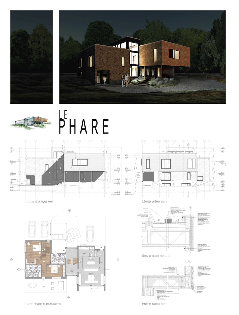 Un projet d’étudiantes finissantes en technologie de l’architecture au cégep du Vieux Montréal. Image : Élisabeth Fillion et Mélissa Boisjoli-Gauvin