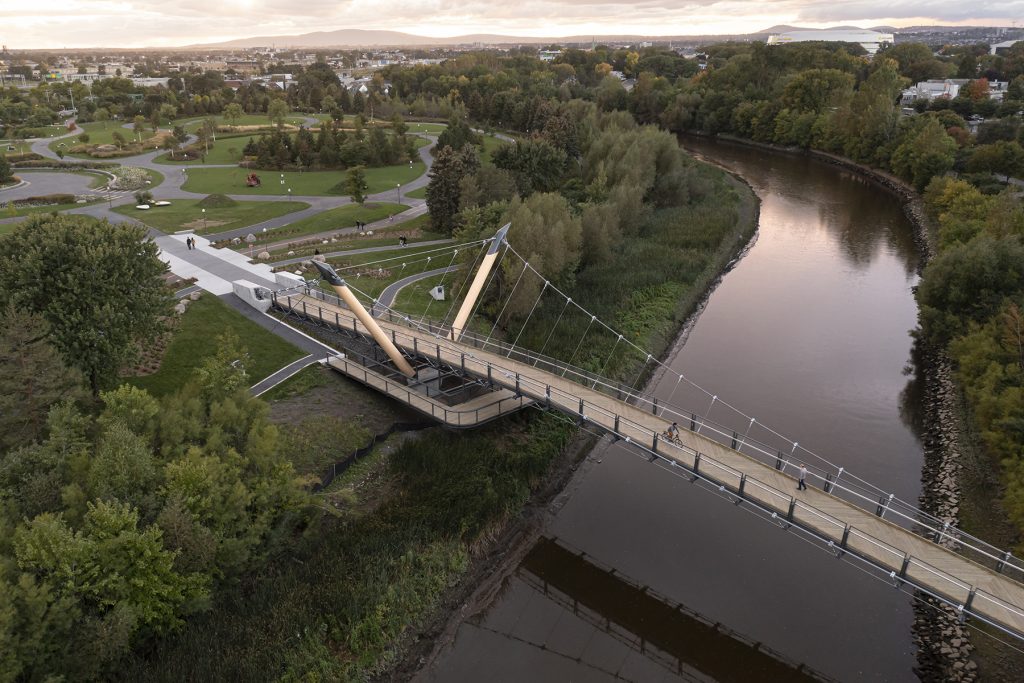 Passerelle de la Tortue, Québec, ABCP Architecture Photo : Stéphane Groleau