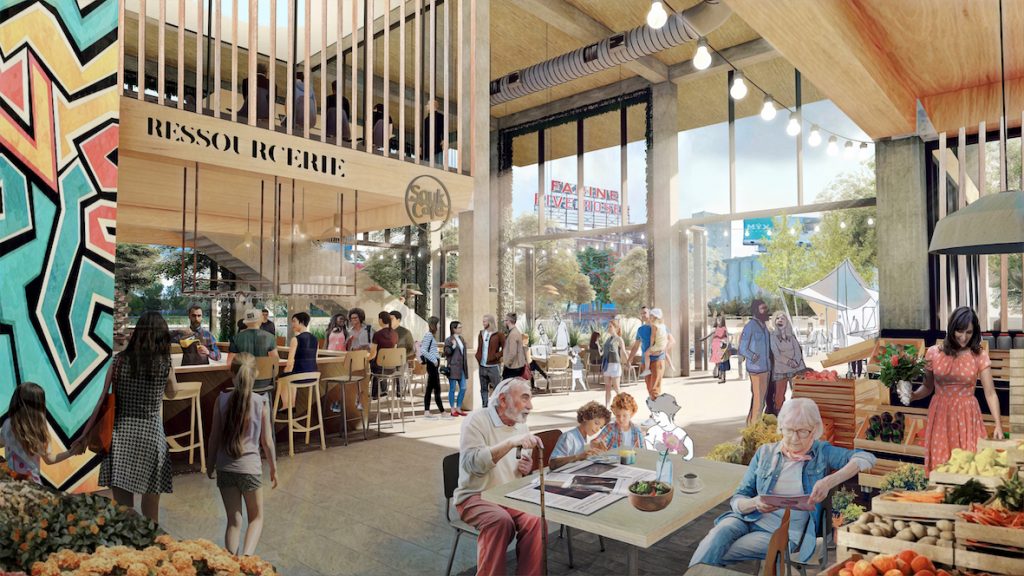 Le Souk, Montréal, L’OEUF Architecture, ACDF Architecture et Gensler Illustration : L’OEUF Architecture