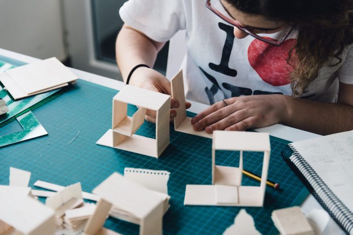 Atelier de fabrication dans une école d'architecture