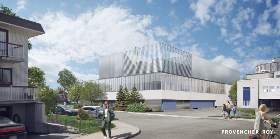 Agrandissement de l’Hôpital Santa Cabrini, Montréal,
Provencher_Roy, Jodoin Lamarre Pratte architectes et Archi–
(anciennement CGA architectes)
Modélisation : Provencher_Roy