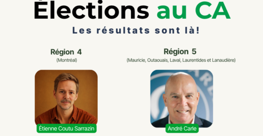 Résultats des élections au conseil d'administration